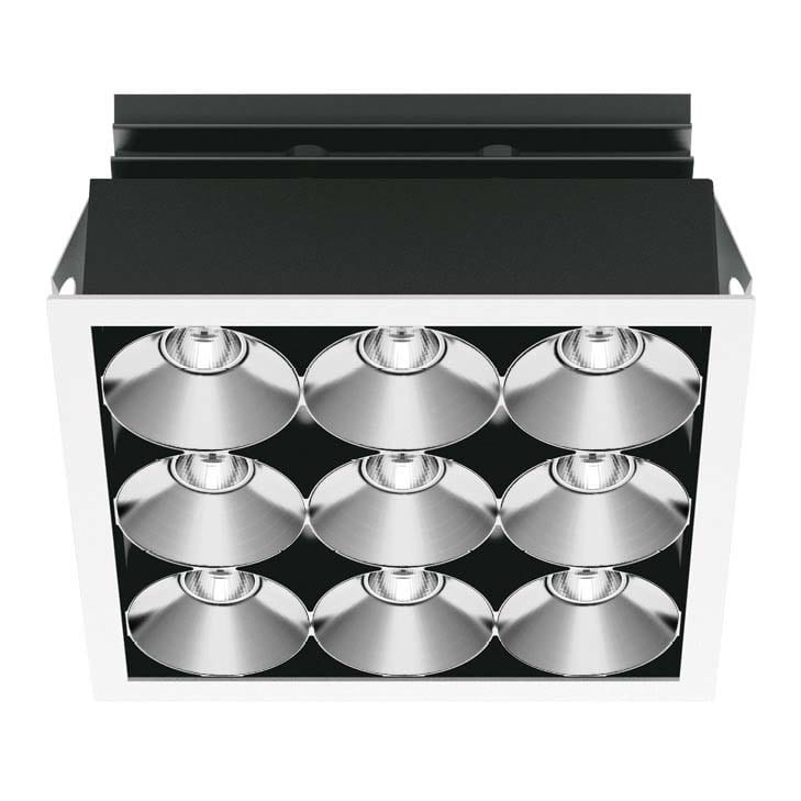 LINEA LIGHT (ILED) - ILD64545N30 CELL INC.9 LED X2W BN.30° BI 9003 B