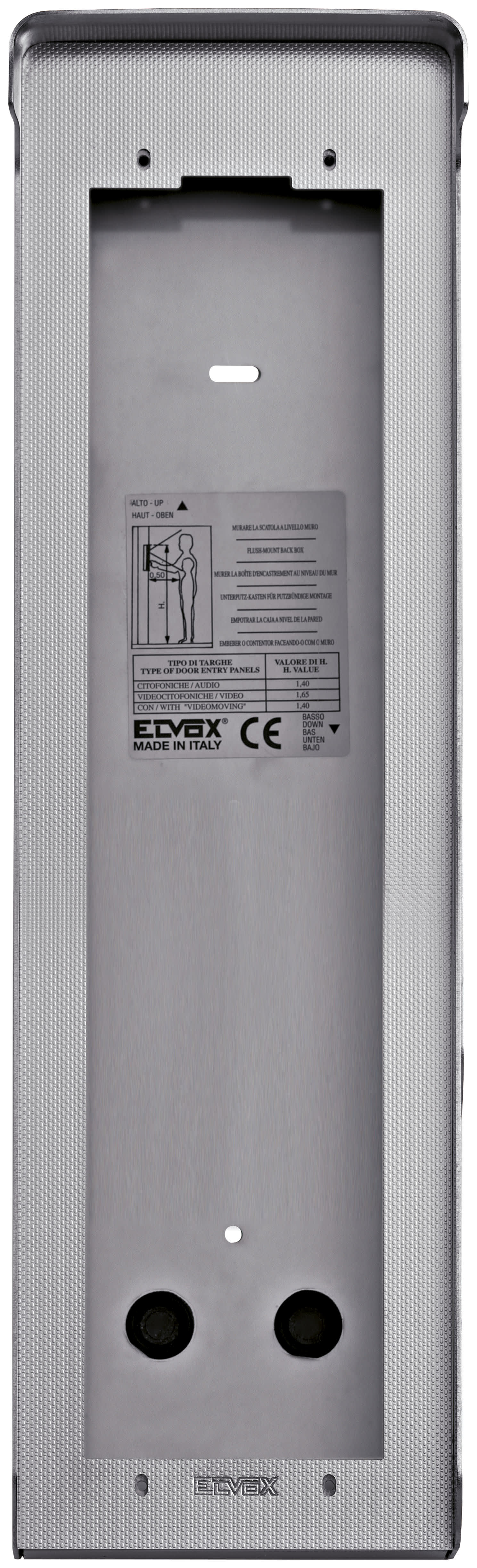 VIMAR SPA - VIW1E31 SCATOLA DA PARETE 1 PLACCA 3M ACCIAIO