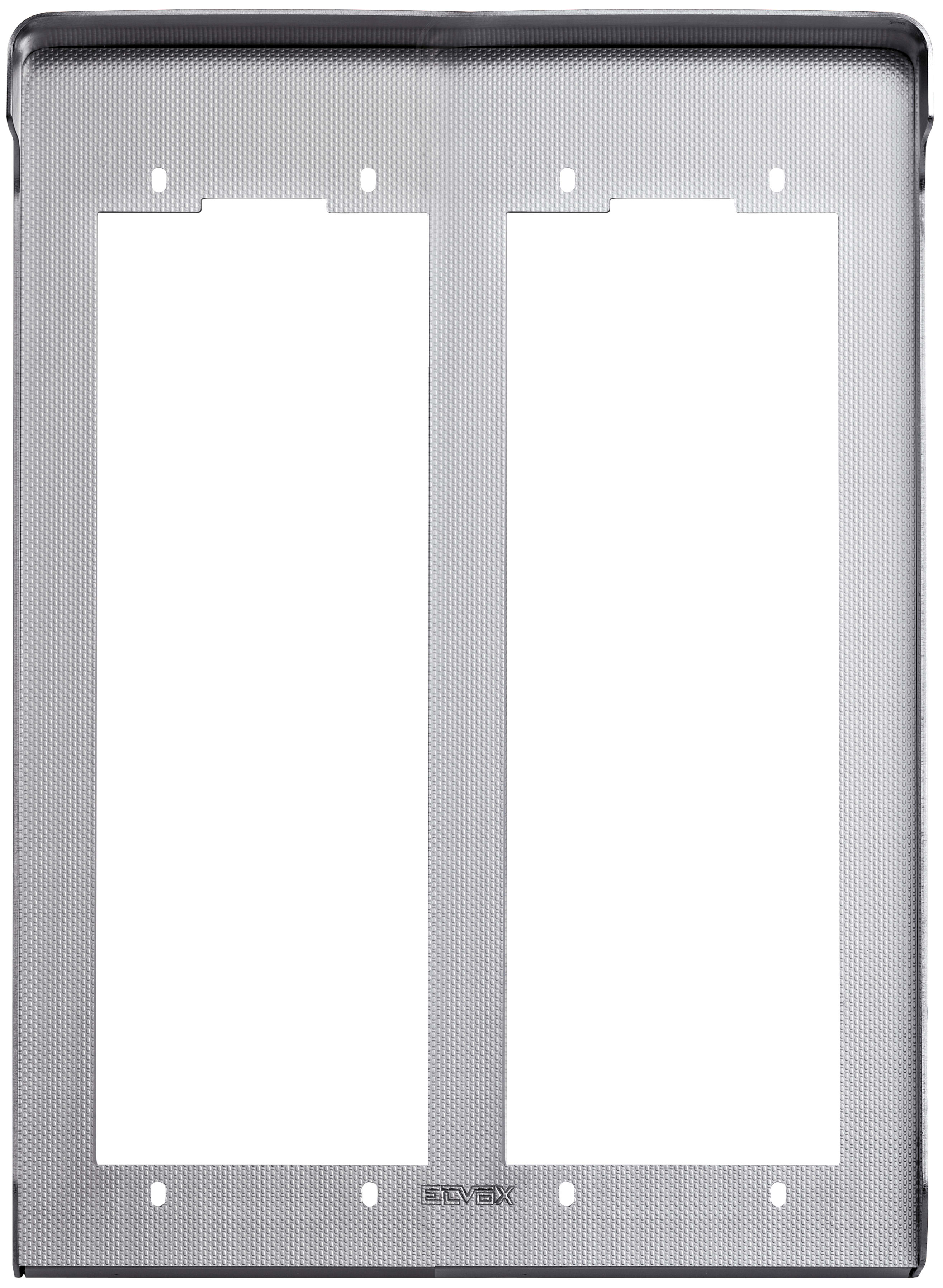 VIMAR SPA - VIW1P22 CORNICE PER 2 PLACCHE 2M ACCIAIO