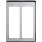 VIMAR SPA - VIW1P22 CORNICE PER 2 PLACCHE 2M ACCIAIO