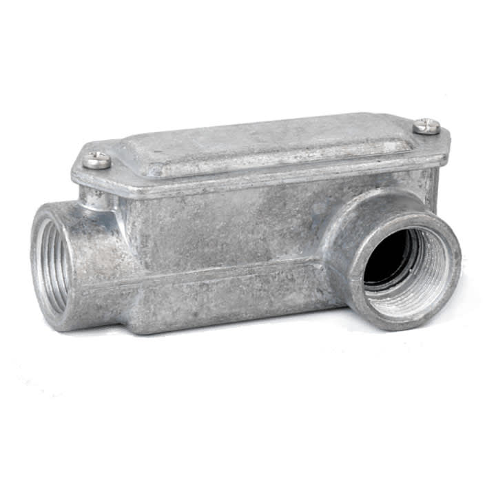 COSMEC - CSM603D-34 Scatola di infilaggio in alluminio, 2 vie una a destra, filettatura GAS 3/4", IP65