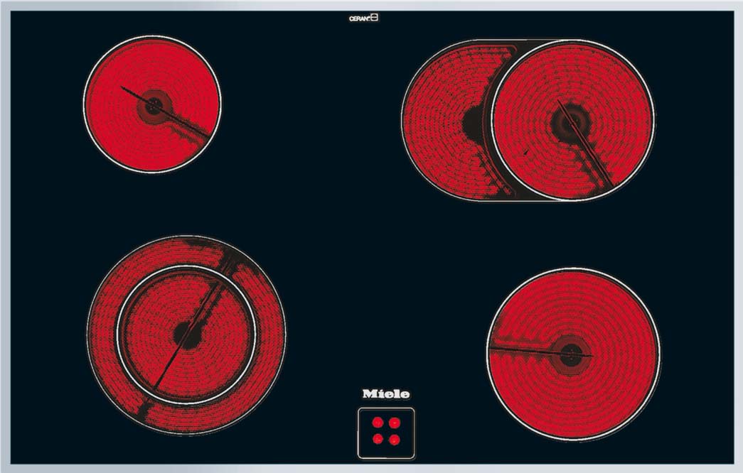 Miele - MIE06910590 VG!S Glaskeramik Kochfeld 80cm, edelstah