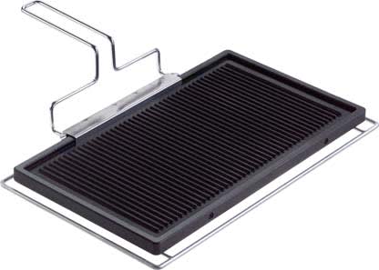 Miele - MIE07094100 VG!C Grillplatte, glatt/geriffelt, alumi