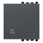 VIMAR SPA - VIW20022.C TASTO 2M SIMBOLO CAMPANELLO GRIGIO