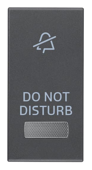 VIMAR SPA - VIW20026.DND TASTO 1M CON DIFFUSORE SIMB. DND GRIGIO