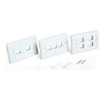 QUBIX SPA - QBX2004012 PLACCA CCS PASSO 503 2 POSIZIONI RJ45
