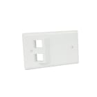 QUBIX SPA - QBX2004158 PLACCA CCS PASSO 503 2 POSIZIONI RJ45