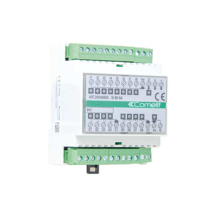 COMELIT GROUP SPA - COE20046605 MODULO SIMPLEHOME 9 IN/8 OUT (6A) SU DIN