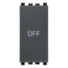 VIMAR SPA - VIW20056.33 PULSANTE 1P NO+NC 10A SIMBOLO OFF GRIGIO