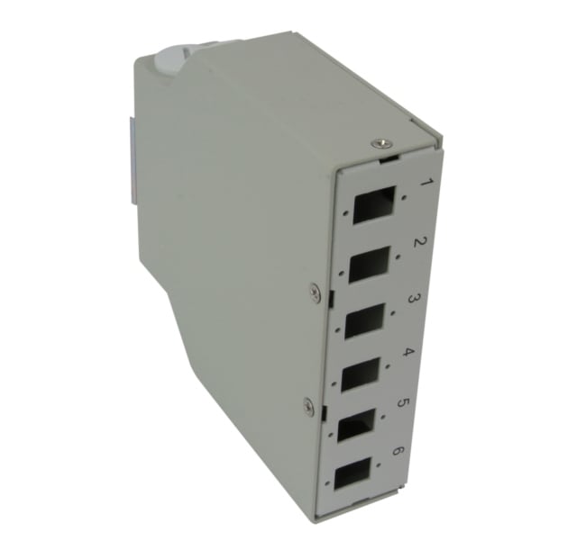 QUBIX SPA - QBX2006072 BOX OTTICO 6 SC SPLX PER GUIDA DIN GR