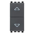 VIMAR SPA - VIW20062 DUE PULSANTI INTERBLOCC.NO+NO 10A GRIGIO