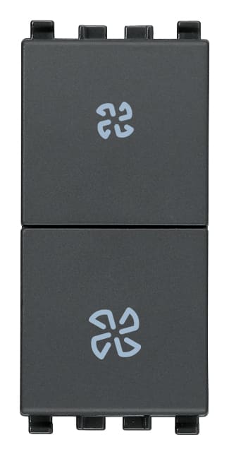 VIMAR SPA - VIW20063 COMMUTATORE 2P 10AX FAN-COIL GRIGIO