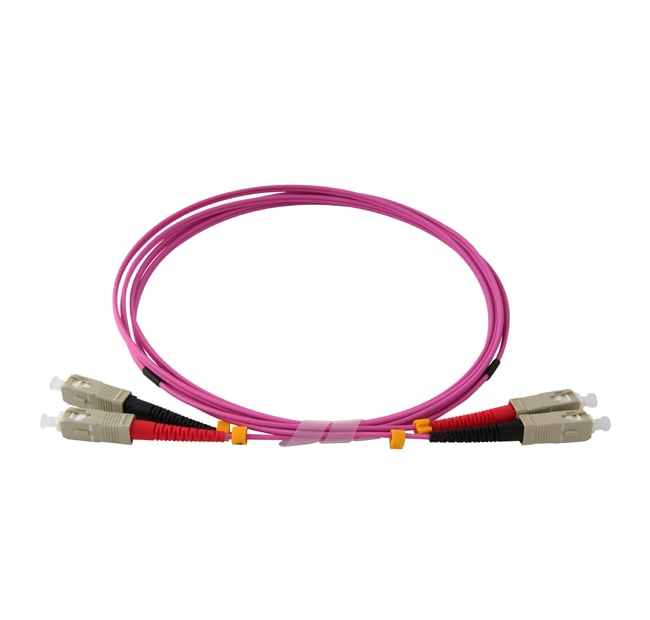 QUBIX SPA - QBX2008028OM4 BRETELLA BIF SC-SC 50/125 OM4 MM 5MT