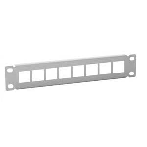 QUBIX SPA - QBX2010066 PANNELLO CCS VUOTO 8 P. RJ45 10   1U GR