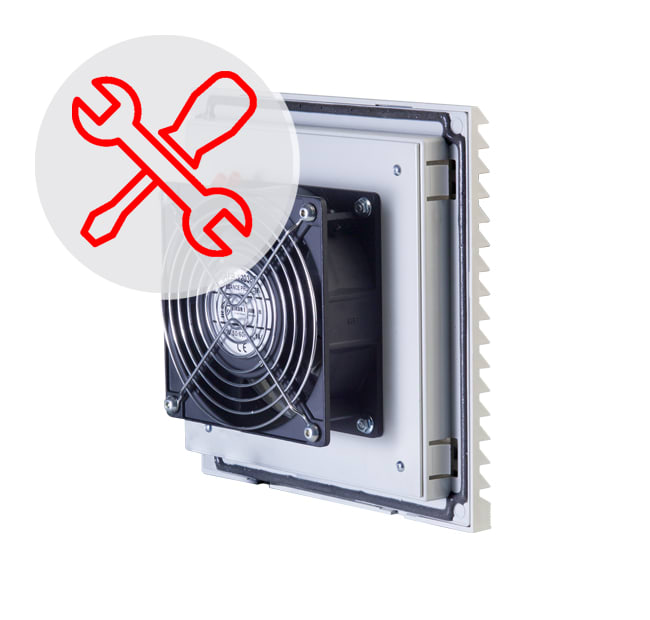 QUBIX SPA - QBX2011328 INSTAL VENTOLE E FILTRO SU ARMADIO IP65