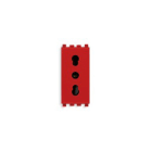 VIMAR SPA - VIW20203.R Presa 2P+T 16A P17/11 rosso