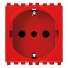 VIMAR SPA - VIW20209.R PRESA 2P+T 16A P30 ROSSO