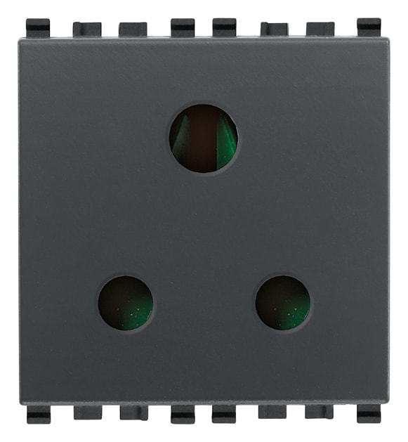 VIMAR SPA - VIW20214 PRESA SICURY 2P+T 5A INGLESE GRIGIO