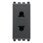VIMAR SPA - VIW20234 PRESA SICURY 2P 16A USA+EU D4,8MM GRIGIO