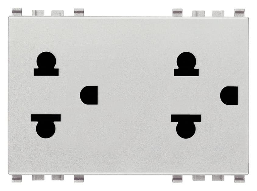 VIMAR SPA - VIW20249.N DUE PRESE SICURY 2P+T 16A USA+EU NEXT