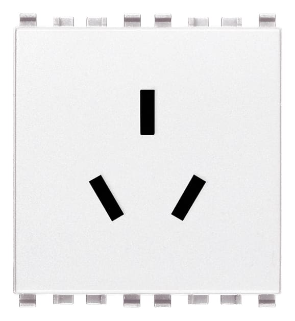 VIMAR SPA - VIW20252.B Presa SICURY 2P+T 10A cinese 2M bianco