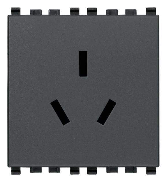 VIMAR SPA - VIW20254 PRESA SICURY 2P+T 16A CINESE GRIGIO