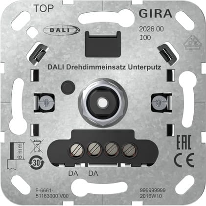 GIRA - GIR202600 MOD.DIMM.ROT. DALI IN MODULO