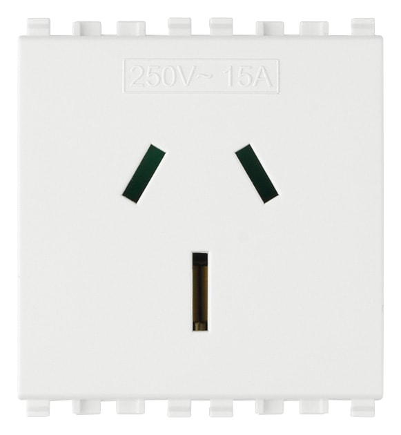 VIMAR SPA - VIW20262.B PRESA SICURY 2P+T 15A AUSTRALIA BIANCO