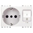 VIMAR SPA - VIW20276.B PRESA 2P+T 16A P30 INTB+MT C16 BIANCO