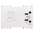 VIMAR SPA - VIW20290.B PRESA PER RASOIO 230V BIANCO