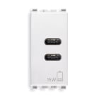 VIMAR SPA - VIW20292.CC.B ALIMENTATORE USB C+C 15W 3A 5V 1M BIANCO