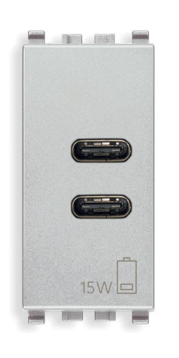 VIMAR SPA - VIW20292.CC.N ALIMENTATORE USB C+C 15W 3A 5V 1M NEXT