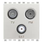 VIMAR SPA - VIW20303.N PRESA TV-FM-SAT DIRETTA 3 USCITE NEXT
