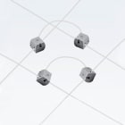 ROSSINI - RSS20320-GR KIT COPPIA CONNETTORI GRIGIO PER ALIMENT