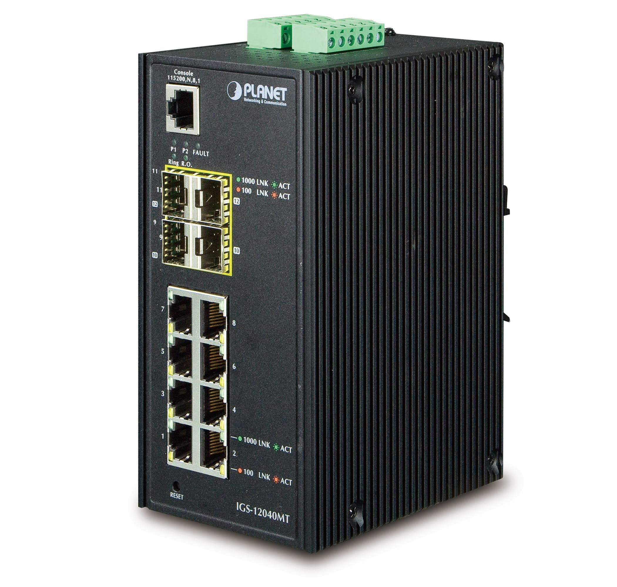 QUBIX SPA - QBX2032149 IGS-12040MT IP30 8TP GE 4SFP 100/1000F