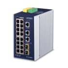 QUBIX SPA - QBX2032268 IGS-20160HPT IP30 16GE(POE+) 2TP+2SFP GE