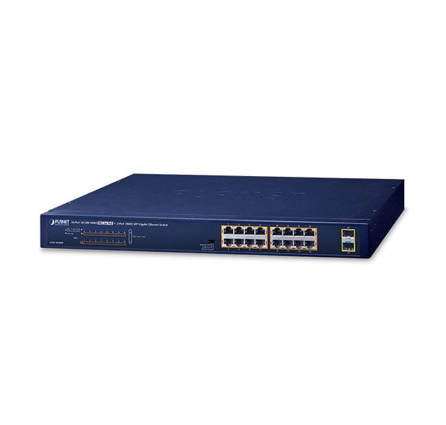QUBIX SPA - QBX2032359 GSW-1820HP SW.UN.16PGE POE+ 2TP/SFP 240W