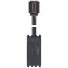 VIMAR SPA - VIW20346.H PRESA HDMI 2.1B CON CAVO A 90° GRIGIO