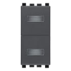 VIMAR SPA - VIW20388 DOPPIA SPIA NEUTRA GRIGIO