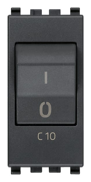 VIMAR SPA - VIW20405.10 Interruttore MT 1P+N C10 120-230V grigio