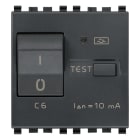 VIMAR SPA - VIW20411.06 INTERRUTTORE MTDIFF. 1P+N C6 10MA GRIGIO