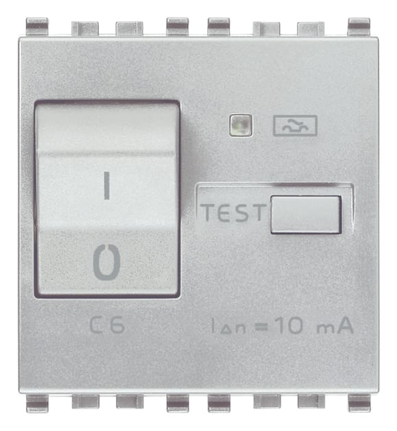 VIMAR SPA - VIW20411.06.N INTERRUTTORE MTDIFF. 1P+N C6 10MA NEXT