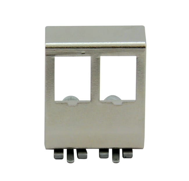 QUBIX SPA - QBX2050248 SUPPORTO CCS MET. 2 POS. PER GUIDA DIN