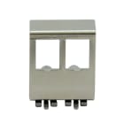 QUBIX SPA - QBX2050248 SUPPORTO CCS MET. 2 POS. PER GUIDA DIN