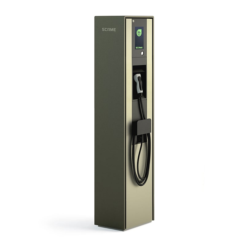 SCAME PARRE SPA - SCA205.B67-UU COLONNINA BE-B 2 CONN+CAVO T2 22KW