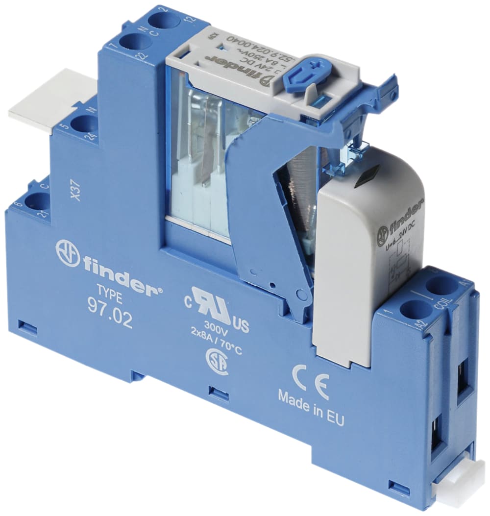FINDER SPA - FIN4C0290480050SPA INTERFACCIA MODULARE A RELE 2 CONTATTI