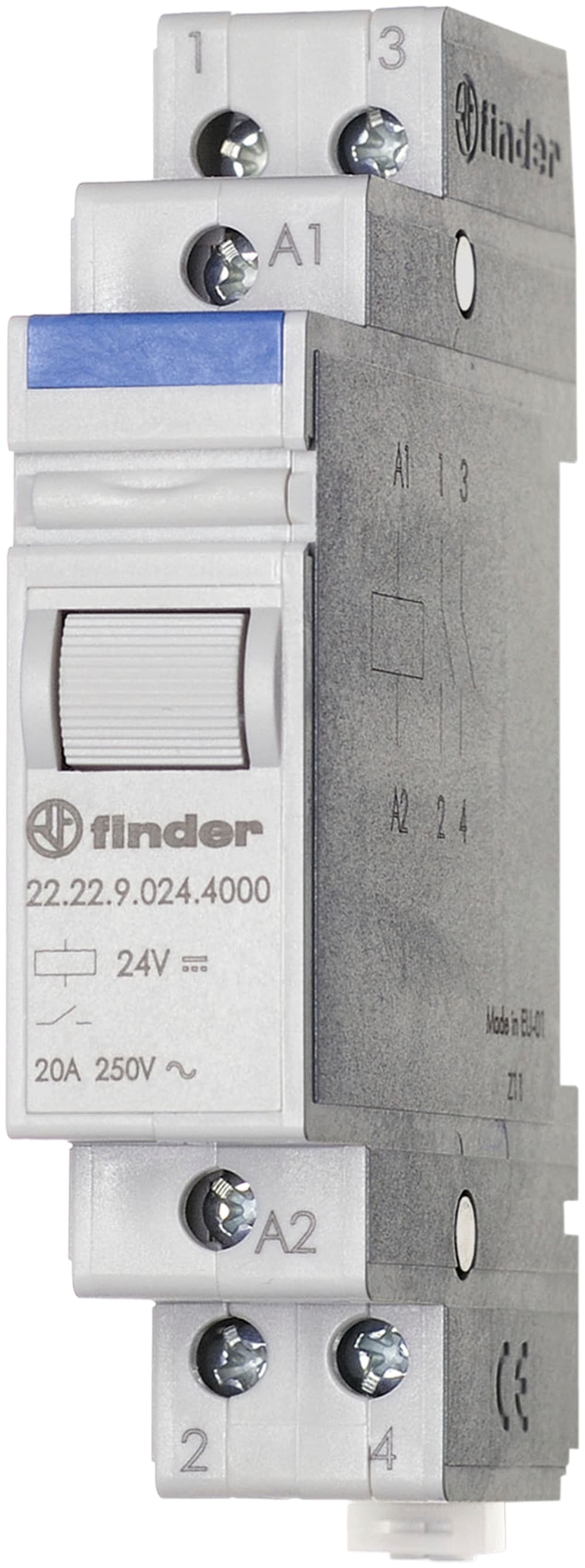 FINDER SPA - FIN222280484000 RELE MONOSTABILE 17.5MM 2NO 20A