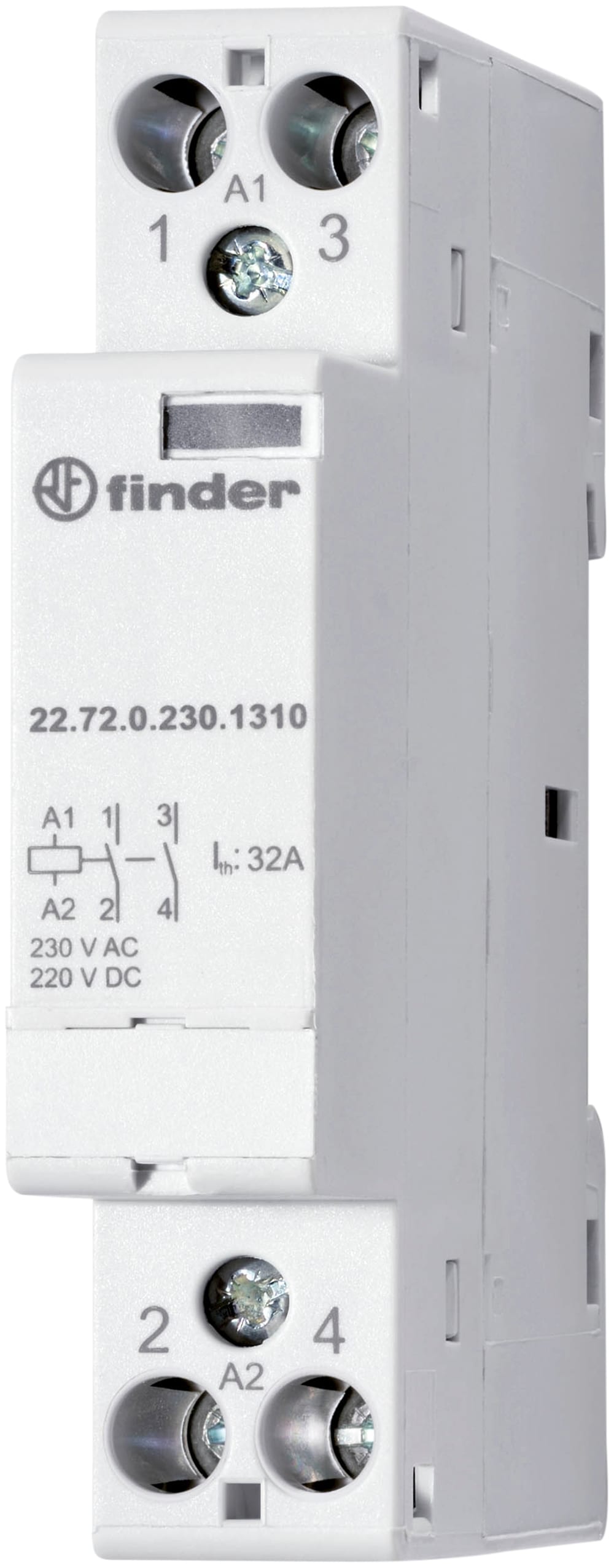 FINDER SPA - FIN227202301410 CONTATTORE 32A 2 CONTATTI 52MM
