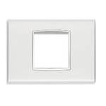 VIMAR SPA - VIW20652.B41 PLACCA CLASSIC 2M CENTR REFLEX GHIACCIO