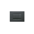 VIMAR SPA - VIW20653.15 PLACCA CLASSIC 3M ANTRACITE MATT